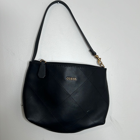 Guess Handbags - GUESS Black Women's Bag cheetah print liner quilted leather bag